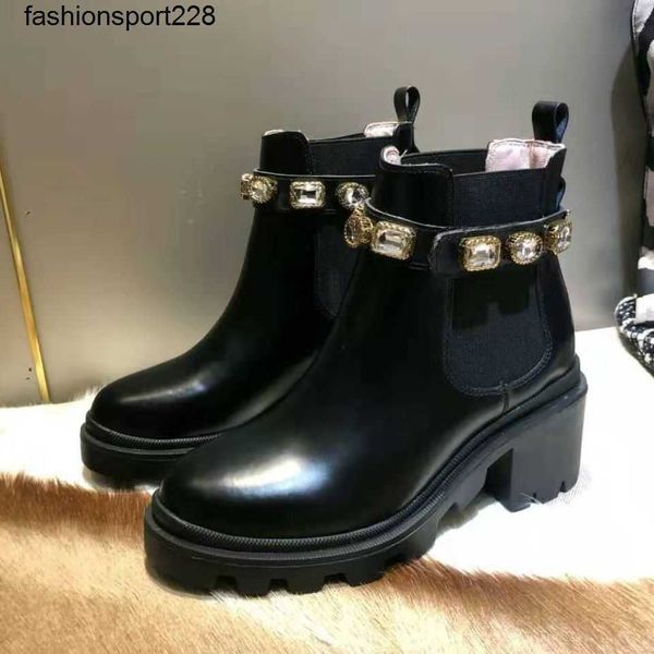 designer boots luxury fashion brand autumn winter new diamond martin boots british style plush leather thick heel short boot women shoes, Black
designer boots luxury fashion brand autumn winter new diamond martin boots british style plush leather thick heel short boot women shoes, Black