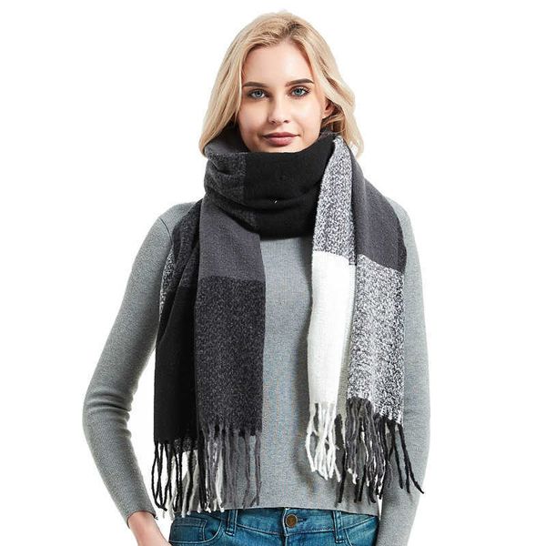 scarves new winter scarf for women men classic plaid shawls and wrap thick warm pashmina fashion tassels cashmere g221007, Blue;gray
scarves new winter scarf for women men classic plaid shawls and wrap thick warm pashmina fashion tassels cashmere g221007, Blue;gray