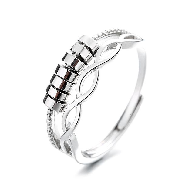 anti anxiety band rings for women mens stress relieving spinner ring fashion jewelry gift, Silver
anti anxiety band rings for women mens stress relieving spinner ring fashion jewelry gift, Silver