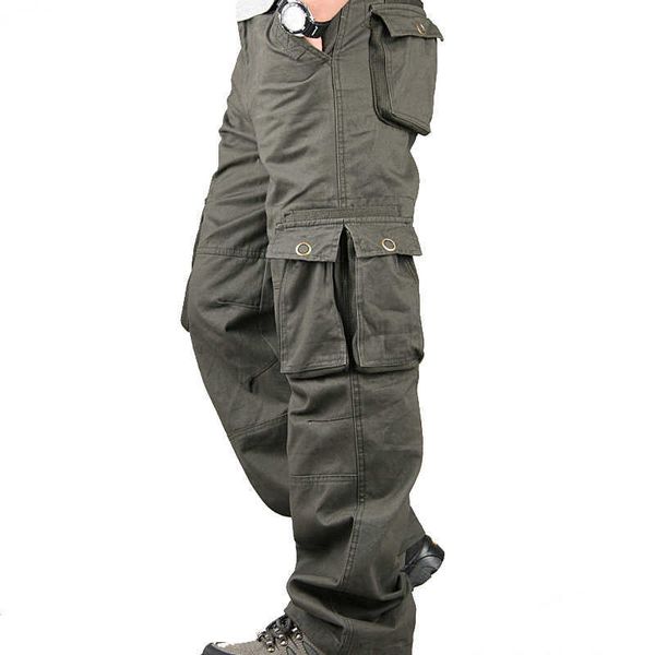 men's pants cargo casual multi pockets tactical autumn cotton army long trousers military loose pantn homme g221007, Black
men's pants cargo casual multi pockets tactical autumn cotton army long trousers military loose pantn homme g221007, Black