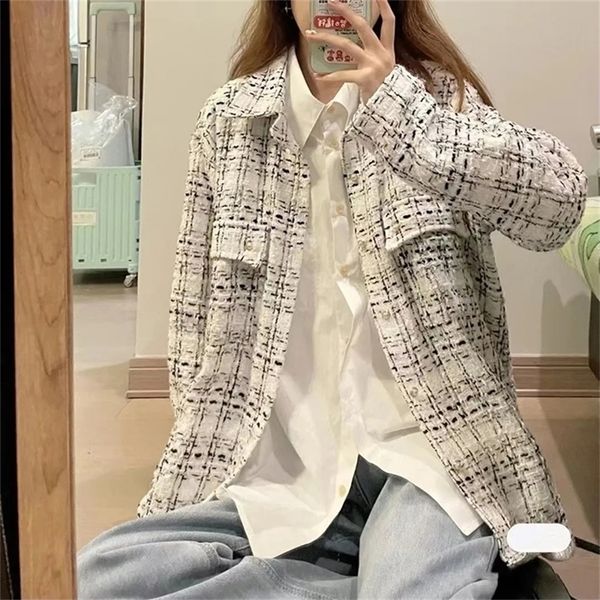 womens jackets white tweed jacket women korean style fashion elegant single breasted highend coat fall winter warm office lady casual outwea, Black;brown
womens jackets white tweed jacket women korean style fashion elegant single breasted highend coat fall winter warm office lady casual outwea, Black;brown