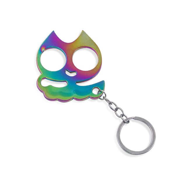 key chain outdoor equipment self-defense self-defense metal cat cuffed fist buckle boys and girls fingers broken window, Silver
key chain outdoor equipment self-defense self-defense metal cat cuffed fist buckle boys and girls fingers broken window, Silver