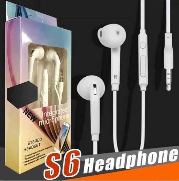 Image of S6 S7 Earphone Earphones J5 Headphones Earbuds Headset for Jack In Ear wired With Mic Volume Control 3.5mm No packing box 2022