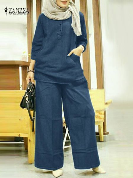 ethnic clothing zanzea solid pants muslim sets 2pcs vintage woman spring blouses traksuits long sleeve and elastic waist female 221007, Red
ethnic clothing zanzea solid pants muslim sets 2pcs vintage woman spring blouses traksuits long sleeve and elastic waist female 221007, Red
