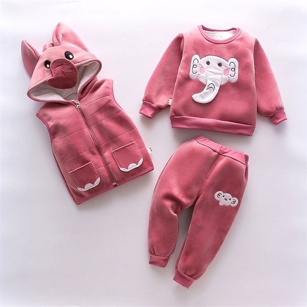 clothing sets baby girls set autumn winter velvet thick warm casual hooded sweater cartoon elephant 3pcs toddler boys clothes suit 221007, White
clothing sets baby girls set autumn winter velvet thick warm casual hooded sweater cartoon elephant 3pcs toddler boys clothes suit 221007, White