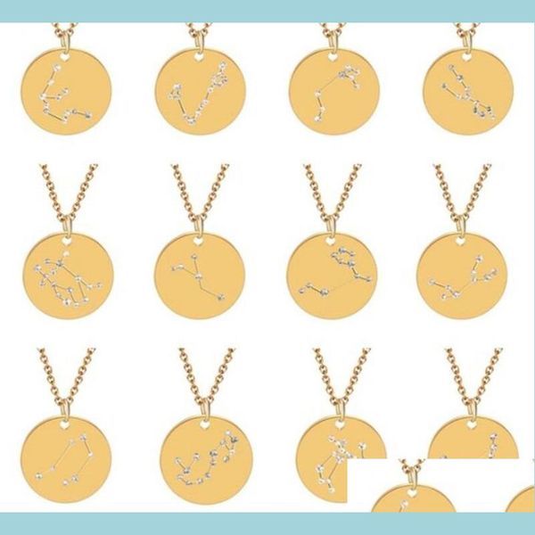 pendant necklaces 12 constellations women necklaces jewelry inlay crystal lady fashion chain plated gold and sier circar pendants nec dhxcm, Silver
pendant necklaces 12 constellations women necklaces jewelry inlay crystal lady fashion chain plated gold and sier circar pendants nec dhxcm, Silver