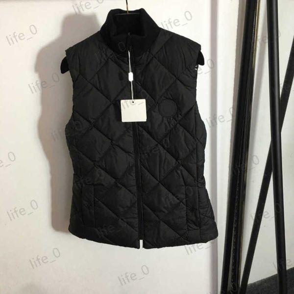 brand women down jackets solid color diamond lattice zip stand collar sleeveless puffer coats fashion designer womens winter jacket, Black
brand women down jackets solid color diamond lattice zip stand collar sleeveless puffer coats fashion designer womens winter jacket, Black