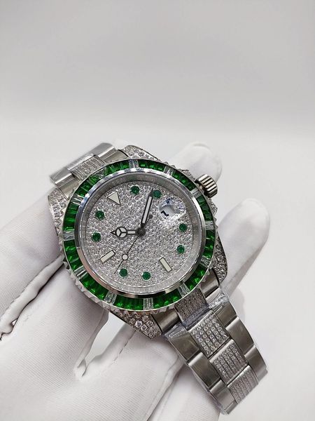 classic mens automatic mechanical movement watches green diamond bezel fashion man wristwatches gold stainless steel strap wristwatch male c, Slivery;brown
classic mens automatic mechanical movement watches green diamond bezel fashion man wristwatches gold stainless steel strap wristwatch male c, Slivery;brown