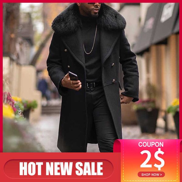 men's fur faux fur winter men fur long woolen coat straight lapel button pocket solid black fashion oversize 4xl office casual warm out
men's fur faux fur winter men fur long woolen coat straight lapel button pocket solid black fashion oversize 4xl office casual warm out