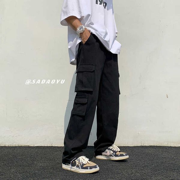 men's pants white black cotton cargo fashion multi-pocket casual streetwear loose hip-hop straight s trousers g221007
men's pants white black cotton cargo fashion multi-pocket casual streetwear loose hip-hop straight s trousers g221007