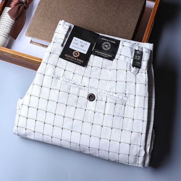 men's pants white summer plaid korea style regular fit office suit formal dress trousers for wendding g221007, Black
men's pants white summer plaid korea style regular fit office suit formal dress trousers for wendding g221007, Black