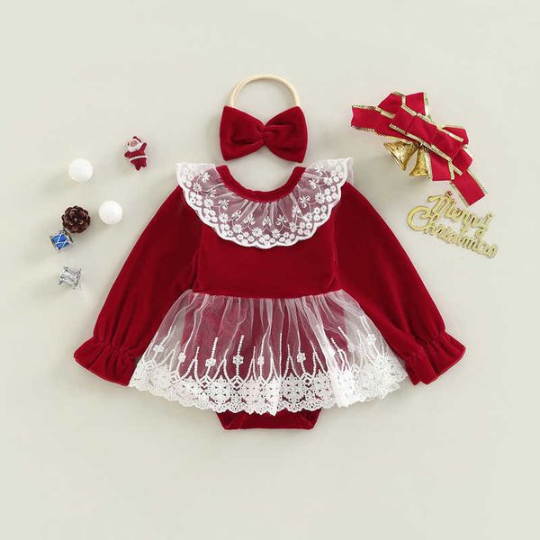 rompers 2023 christmas baby girls velvet romper lace patchwork round neck long sleeve jumpsuits with bow headband j220922, Blue
rompers 2023 christmas baby girls velvet romper lace patchwork round neck long sleeve jumpsuits with bow headband j220922, Blue