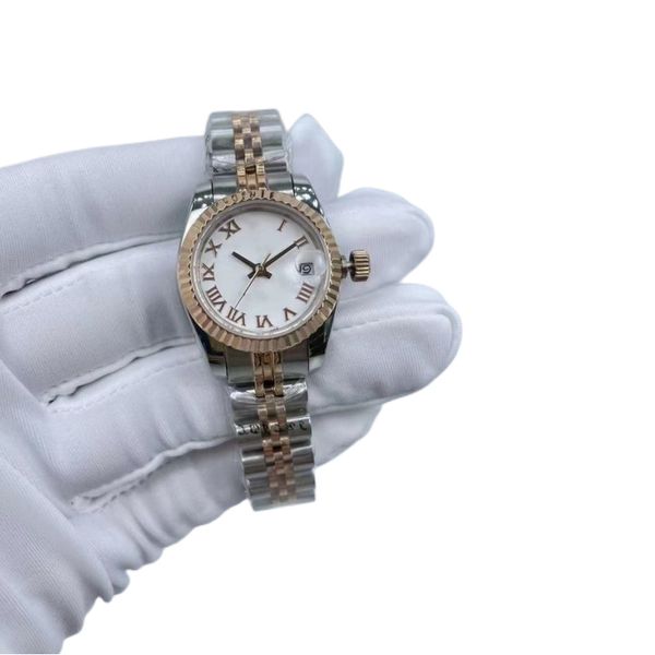 multiple colors women watch 26mm automatic mechanical black roman dial full stainless steel jubilee rose gold strap 2813 movement date lady, Slivery;brown
multiple colors women watch 26mm automatic mechanical black roman dial full stainless steel jubilee rose gold strap 2813 movement date lady, Slivery;brown