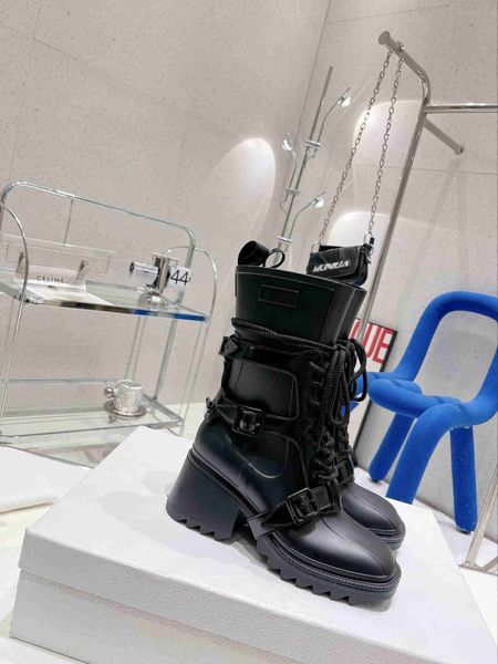 latest lace buckle pvc rain boots designer boots martin boot funk ankle bootie cowskin thick soles chunky heel, Black
latest lace buckle pvc rain boots designer boots martin boot funk ankle bootie cowskin thick soles chunky heel, Black