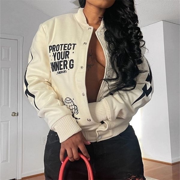 womens jackets letter printed women baseball coat button up fitness windbreaker autumn workout activewear high street harajuku jacket 221007, Black;brown
womens jackets letter printed women baseball coat button up fitness windbreaker autumn workout activewear high street harajuku jacket 221007, Black;brown