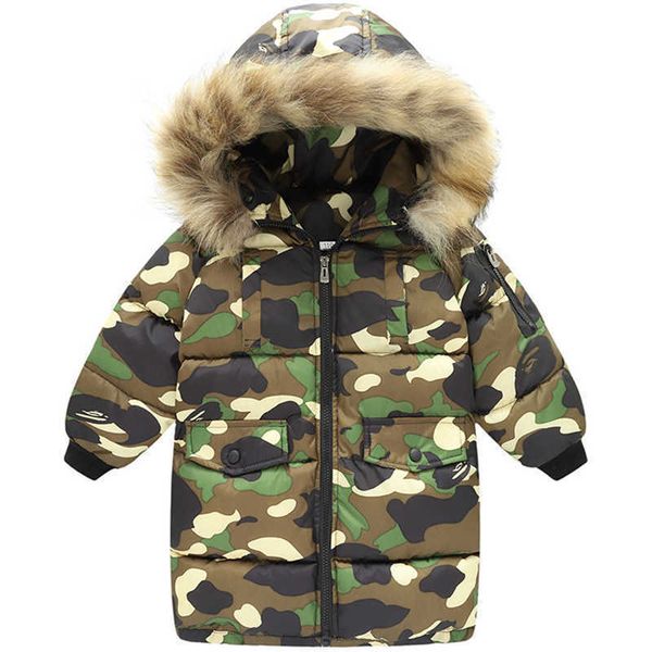 jackets winter new children's down jacket hooded middle long jacket boys' and girls' large wool collar camouflage cotton padd, Blue;gray
jackets winter new children's down jacket hooded middle long jacket boys' and girls' large wool collar camouflage cotton padd, Blue;gray