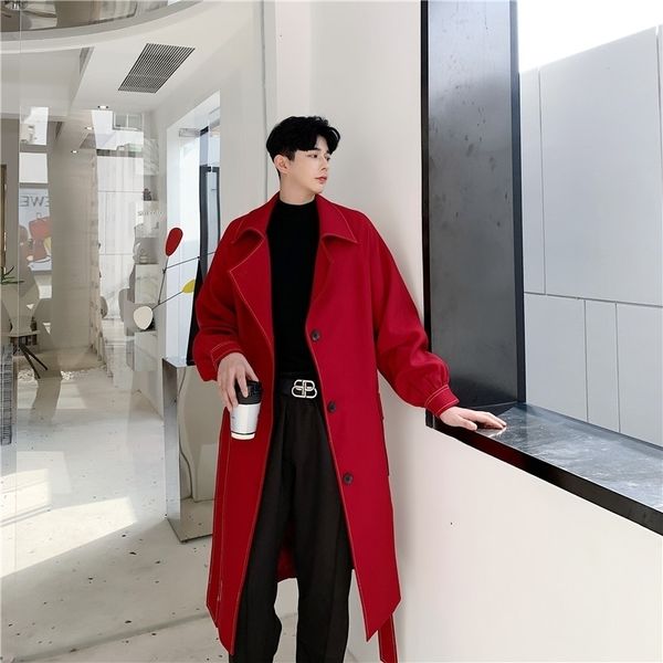 men s trench coats autumn england style long section lantern sleeve trench men casual loose belt windbreaker coats for xl 221007, Tan;black
men s trench coats autumn england style long section lantern sleeve trench men casual loose belt windbreaker coats for xl 221007, Tan;black