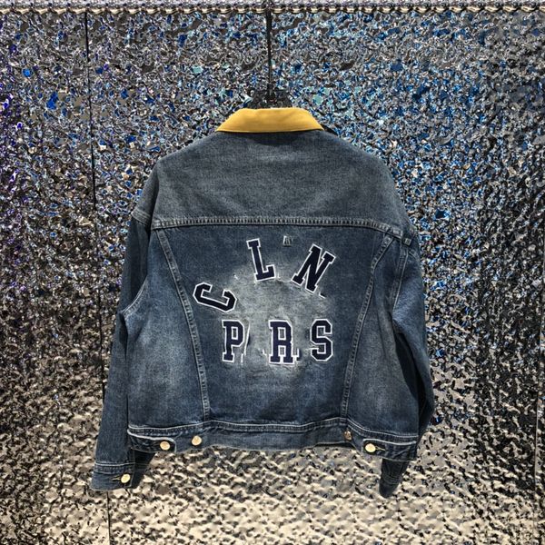 women's jackets 2022 european designer designed new color contrast collar denim coat in autumn and winter 01, Black;brown
women's jackets 2022 european designer designed new color contrast collar denim coat in autumn and winter 01, Black;brown