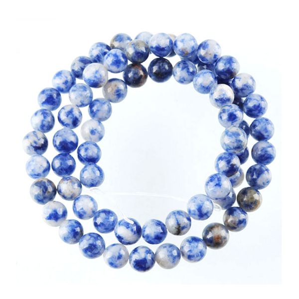 6/8/10/12mm natural stone spacer beads round loose white dot blue beads for jewelry making diy bracelet necklace accessories by913, Black
6/8/10/12mm natural stone spacer beads round loose white dot blue beads for jewelry making diy bracelet necklace accessories by913, Black