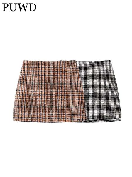 skirts puwd y2k girls slim mini plaid summer fashion ladies high waist woolen skirt vintage women chic cute 221008, Black
skirts puwd y2k girls slim mini plaid summer fashion ladies high waist woolen skirt vintage women chic cute 221008, Black