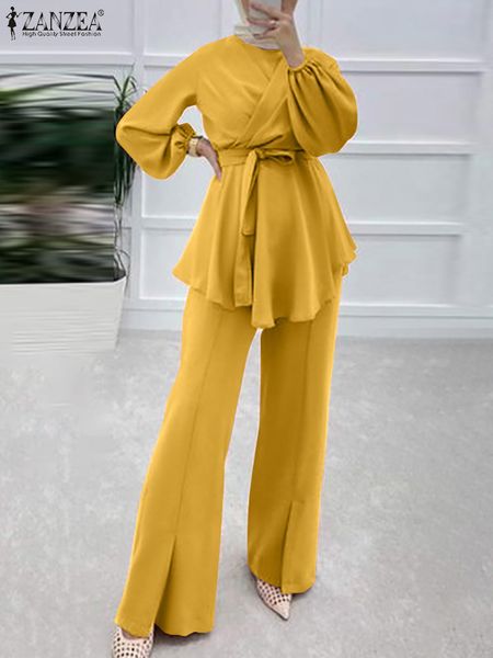 ethnic clothing fashion muslim matching sets zanzea women elegant long sleeve blouse solid pant 2pcs urban tracksuit abaya trouser suits 221, Red
ethnic clothing fashion muslim matching sets zanzea women elegant long sleeve blouse solid pant 2pcs urban tracksuit abaya trouser suits 221, Red