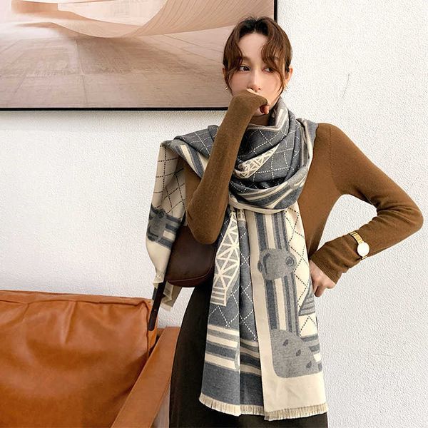 scarves cashmere wraps winter scarf women luxury brand hijab pashmina keep warm shawls lady thick blanket neck bufanda female g221007, Blue;gray
scarves cashmere wraps winter scarf women luxury brand hijab pashmina keep warm shawls lady thick blanket neck bufanda female g221007, Blue;gray