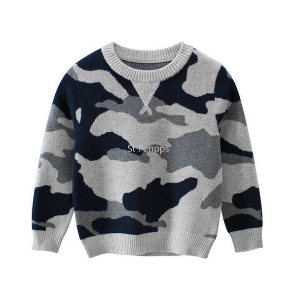 pullover children's knitted sweater western style baby pullover autumn and winter neutral wind casual camouflage cotton sweater l221007, Blue
pullover children's knitted sweater western style baby pullover autumn and winter neutral wind casual camouflage cotton sweater l221007, Blue
