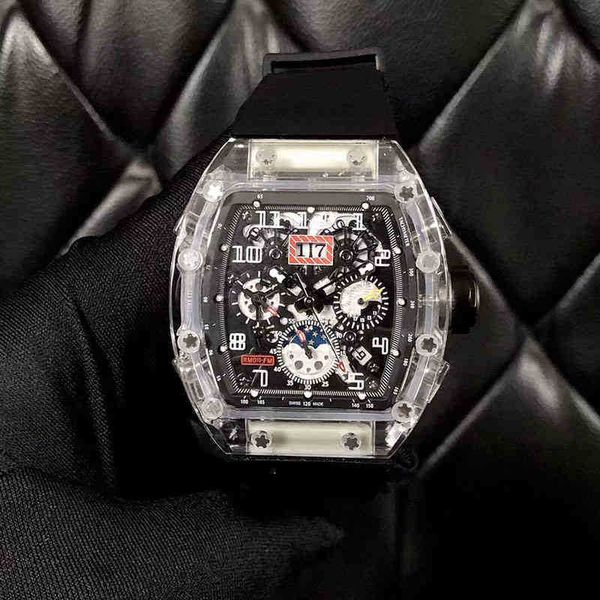luxury mens mechanical watch richa milles business leisure rm011 fully automatic crystal case tape trend men's swiss movement wristwatc, Slivery;brown
luxury mens mechanical watch richa milles business leisure rm011 fully automatic crystal case tape trend men's swiss movement wristwatc, Slivery;brown
