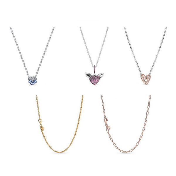 s925 silver wings love pendant necklace diy original fit pandora jewelry flower chain
s925 silver wings love pendant necklace diy original fit pandora jewelry flower chain