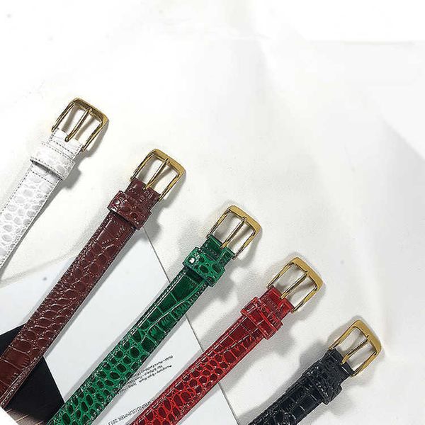 new s simple versatile crocodile pattern women's slim decorative dress fashion casual trouser belt 1006, Black;brown
new s simple versatile crocodile pattern women's slim decorative dress fashion casual trouser belt 1006, Black;brown