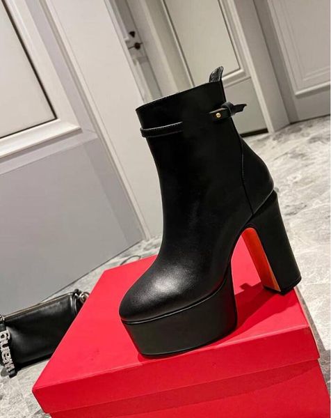 luxury brand womens ankle boots platform martin knight cow leather ladies chunky heel 12cm shoes buckle strap big size 35-42, Black
luxury brand womens ankle boots platform martin knight cow leather ladies chunky heel 12cm shoes buckle strap big size 35-42, Black