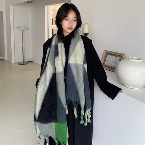 scarves 2022 winter scarf women cashmere warm pashmina plaid foulard female wraps thick soft bufanda tassels shawl long stole g221007, Blue;gray
scarves 2022 winter scarf women cashmere warm pashmina plaid foulard female wraps thick soft bufanda tassels shawl long stole g221007, Blue;gray