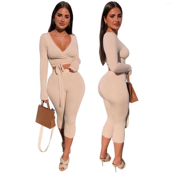 women's two piece pants zaggin 2022 autumn women solid 5-color belly-exposed 2-piece set v-neck full sleeve midi-length pant skinny, White
women's two piece pants zaggin 2022 autumn women solid 5-color belly-exposed 2-piece set v-neck full sleeve midi-length pant skinny, White