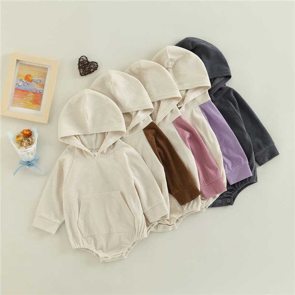 rompers 024m spring autumn baby clothes solid color patchwork romper baby boy girl long sleeves hooded jumpsuit for newborn playsuit j220922, Blue
rompers 024m spring autumn baby clothes solid color patchwork romper baby boy girl long sleeves hooded jumpsuit for newborn playsuit j220922, Blue