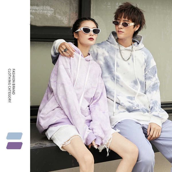 men's hoodies sweatshirts 2022 fall/winter new hooded purple and white tie dye sports hip hop street skateboard hoodie g221008, Black
men's hoodies sweatshirts 2022 fall/winter new hooded purple and white tie dye sports hip hop street skateboard hoodie g221008, Black