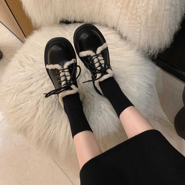 dress shoes boots autumn and winter 2022 new warm leather thick soled single thickened wool cotton boots flat shoes, Black
dress shoes boots autumn and winter 2022 new warm leather thick soled single thickened wool cotton boots flat shoes, Black
