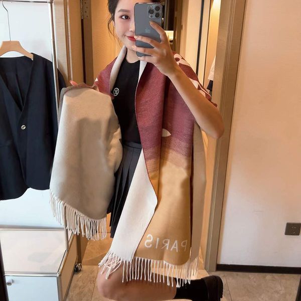 new women v scarf winter pashmina shawls cashmere thick wraps lady tassel warm scarves gradient bufanda, Blue;gray
new women v scarf winter pashmina shawls cashmere thick wraps lady tassel warm scarves gradient bufanda, Blue;gray