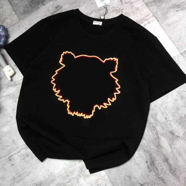 men t shirt cracked tiger pattern print summer ins tiktok short sleeve man woman tees, White;black
men t shirt cracked tiger pattern print summer ins tiktok short sleeve man woman tees, White;black