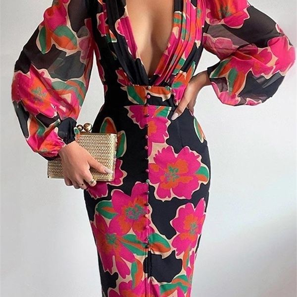 casual dresses floral print v neck bodycon long dress women long sleeve singlebreasted dresses spring female party beach vestidos 221008, Black;gray
casual dresses floral print v neck bodycon long dress women long sleeve singlebreasted dresses spring female party beach vestidos 221008, Black;gray