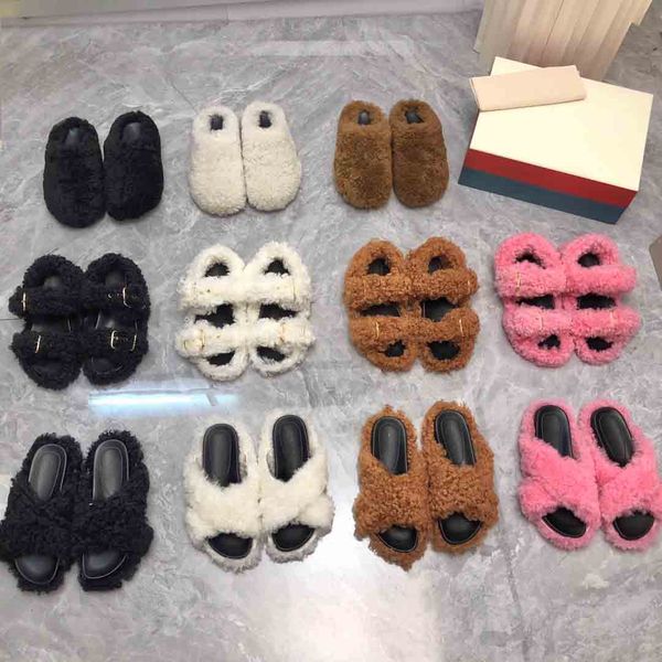 fussbett slippers designer shoes teddy flip flops fashion anti-slip female slides women furry fluffy faux fur luxury brand warm indoor, Black
fussbett slippers designer shoes teddy flip flops fashion anti-slip female slides women furry fluffy faux fur luxury brand warm indoor, Black