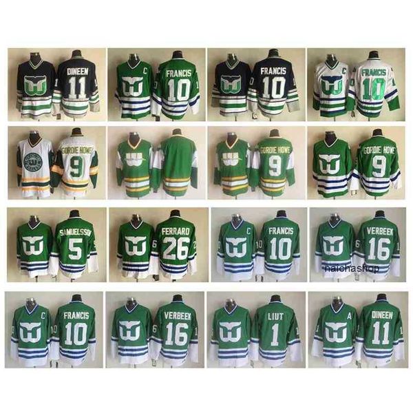 95 vintage hartford whalers jersey 10 ron francis gordie howe kevin dineen patrick verbeek ray ferraro ulf samuelsson mike liut retro hockey, Black
95 vintage hartford whalers jersey 10 ron francis gordie howe kevin dineen patrick verbeek ray ferraro ulf samuelsson mike liut retro hockey, Black