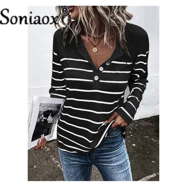 womens tshirt women tees autumn long sleeve button lapel loose tshirt cotton stripes casual streetwear twocolor color matching 221008, White
womens tshirt women tees autumn long sleeve button lapel loose tshirt cotton stripes casual streetwear twocolor color matching 221008, White