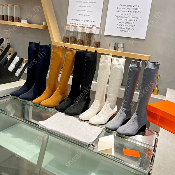 designer boots women knee boots elastic boot 6.5cm high heels autumn winter socks booties ladies knitted letter bootie size 35-42, Black
designer boots women knee boots elastic boot 6.5cm high heels autumn winter socks booties ladies knitted letter bootie size 35-42, Black