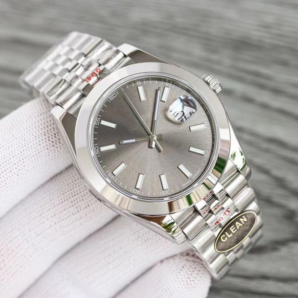 perfect quality mens watches 41mm date just dial stainless steel oyster bracelet sapphire mirror automatic mechanical men watch wristwatches, Slivery;brown
perfect quality mens watches 41mm date just dial stainless steel oyster bracelet sapphire mirror automatic mechanical men watch wristwatches, Slivery;brown
