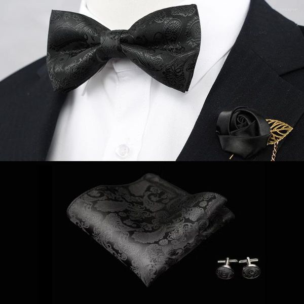 bow ties floral paisley silk woven men butterfly tie black bowtie cufflink boutonnier pocket square handkerchief hanky suit set, Black;gray
bow ties floral paisley silk woven men butterfly tie black bowtie cufflink boutonnier pocket square handkerchief hanky suit set, Black;gray