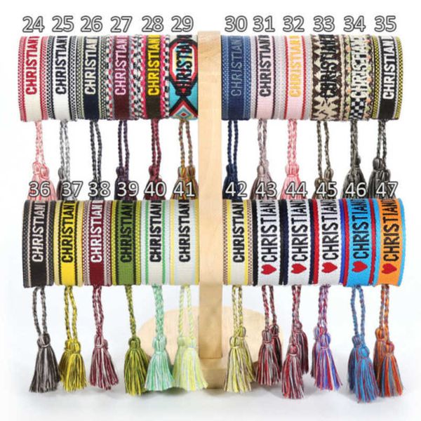 2022s fashion brand bracelets woven friendship for womens handmade braided luxury bracelet designers with tassel print embroidery mens jewel, Golden;silver
2022s fashion brand bracelets woven friendship for womens handmade braided luxury bracelet designers with tassel print embroidery mens jewel, Golden;silver