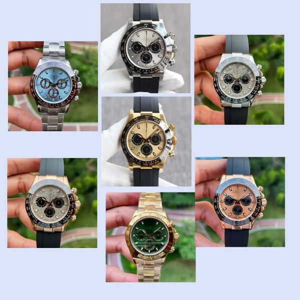 n montre de luxe mens watches 40mm 4130 chronograph movement ceramic bezel 904l steel case luxury watch wristwatches, Slivery;brown
n montre de luxe mens watches 40mm 4130 chronograph movement ceramic bezel 904l steel case luxury watch wristwatches, Slivery;brown
