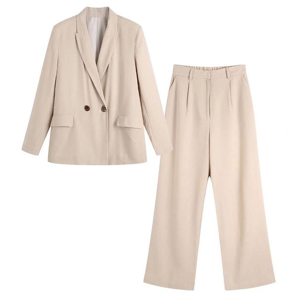 women's suits blazers two piece women's fashion solid color casual linen blazer retro button female chic jacket high waist trouser, White;black
women's suits blazers two piece women's fashion solid color casual linen blazer retro button female chic jacket high waist trouser, White;black
