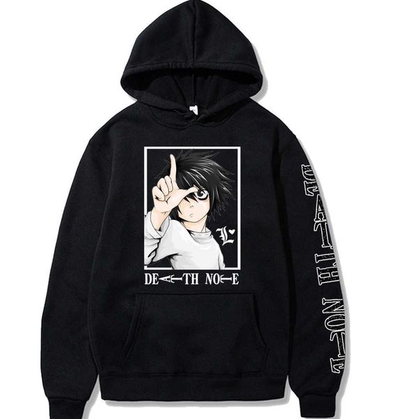 men's hoodies sweatshirts anime death note cosplay clothes comes men hat clothing g221008, Black
men's hoodies sweatshirts anime death note cosplay clothes comes men hat clothing g221008, Black