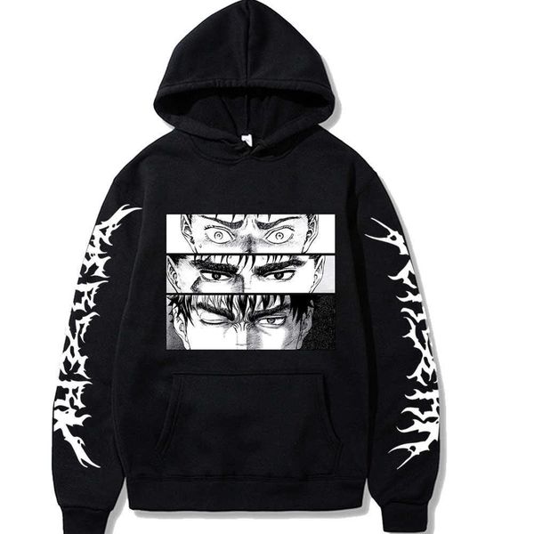 men's hoodies sweatshirts berserk anime harajuku guts three forms of eyes manga sweatshirt casual oversized winter long sleeve streetwe, Black
men's hoodies sweatshirts berserk anime harajuku guts three forms of eyes manga sweatshirt casual oversized winter long sleeve streetwe, Black
